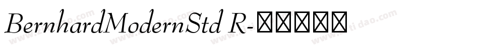 BernhardModernStd R字体转换